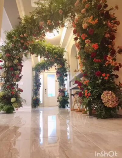 flower arch for wedding designed by YourStyle2Be in Broward County